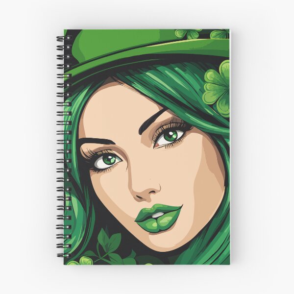 Item preview, Woman in All Green for St Patrick's Day designed and sold by Ambitious Astronaut.