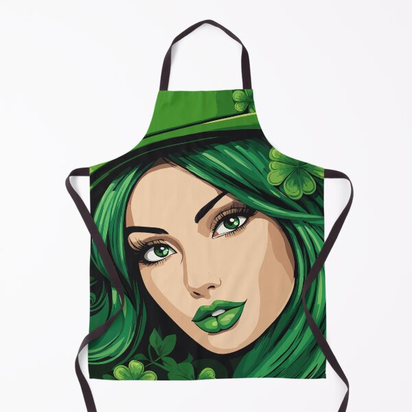 Item preview, Woman in All Green for St Patrick's Day designed and sold by Ambitious Astronaut.