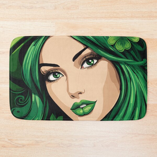 Item preview, Woman in All Green for St Patrick's Day designed and sold by Ambitious Astronaut.