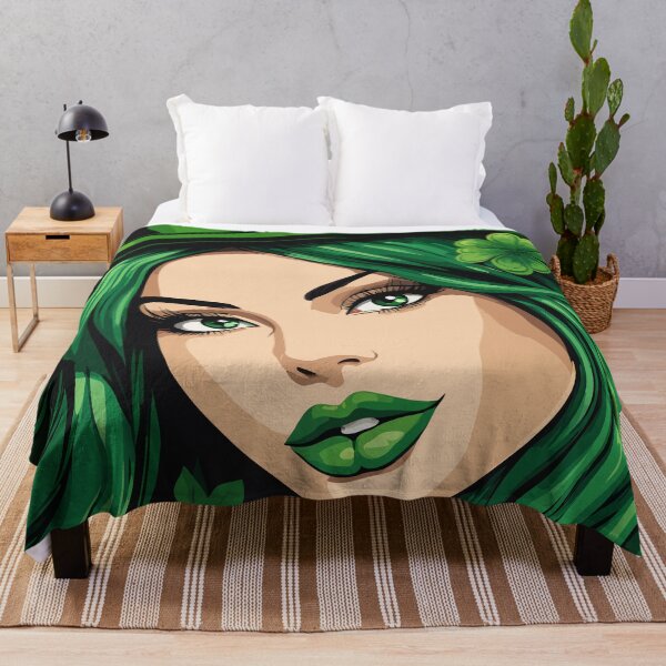 Item preview, Woman in All Green for St Patrick's Day designed and sold by Ambitious Astronaut.