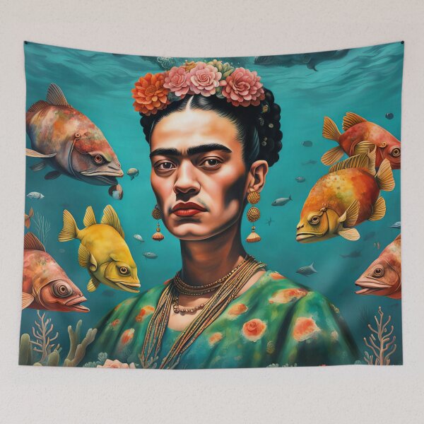 Item preview, Frida Kahlo in sea  designed and sold by Joanne Walsh.