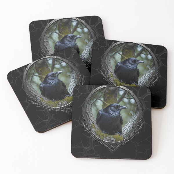 Item preview, Ravens on a spooky tree branch designed and sold by FatCatStudios.