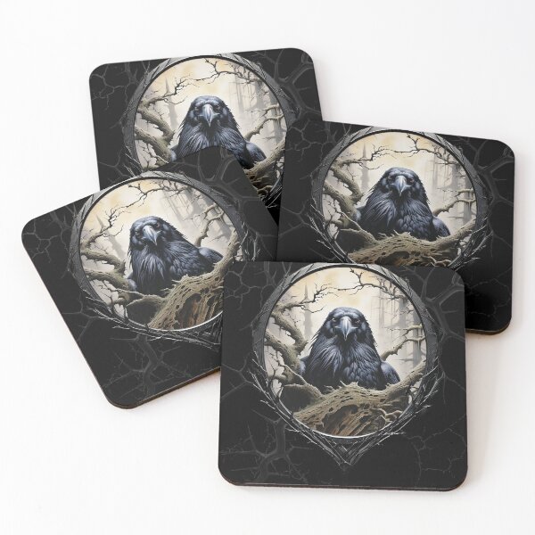 Item preview, Ravens on a spooky tree branch designed and sold by FatCatStudios.