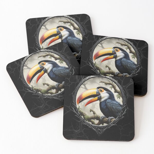 Item preview, Toucan on a spooky tree branch designed and sold by FatCatStudios.
