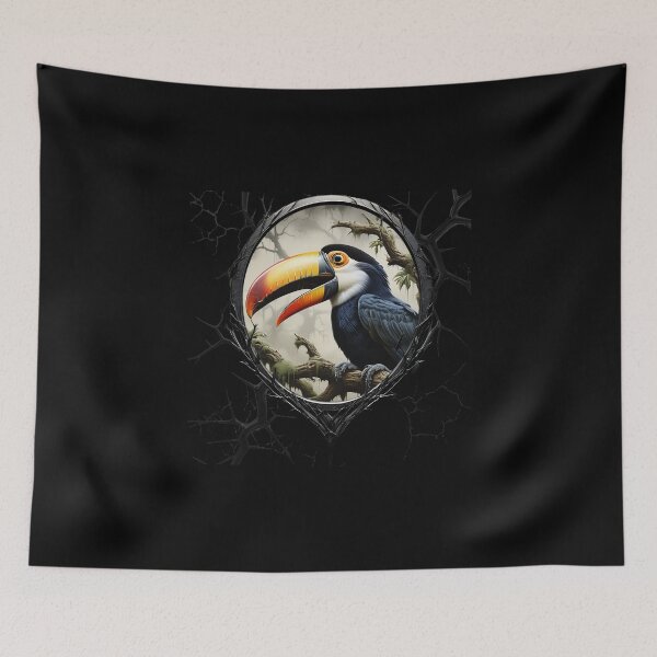 Item preview, Toucan on a spooky tree branch designed and sold by FatCatStudios.