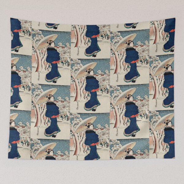 Item preview, Famous Places in the Eastern Capital: The Year-end Fair at Asakusa (1854) designed and sold by TheHappyK.