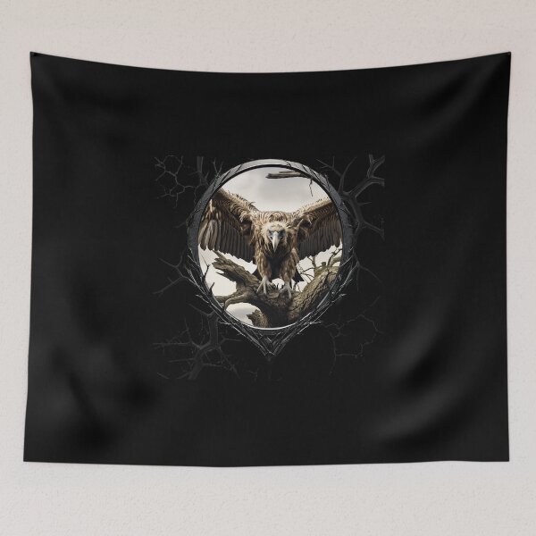 Item preview, Vulture on a spooky tree branch designed and sold by FatCatStudios.