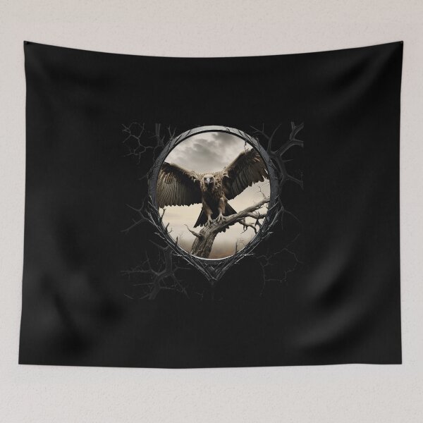 Item preview, Vulture on a spooky tree branch designed and sold by FatCatStudios.