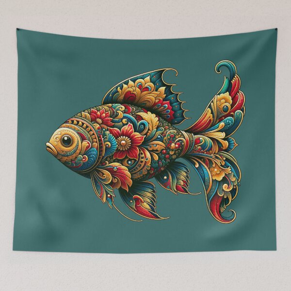 Item preview, The Floral Fish designed and sold by LoudSpider.