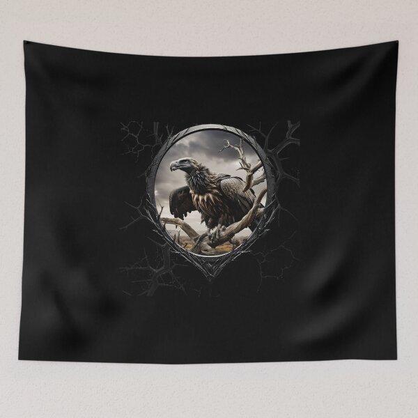 Item preview, Vulture on a spooky tree branch designed and sold by FatCatStudios.