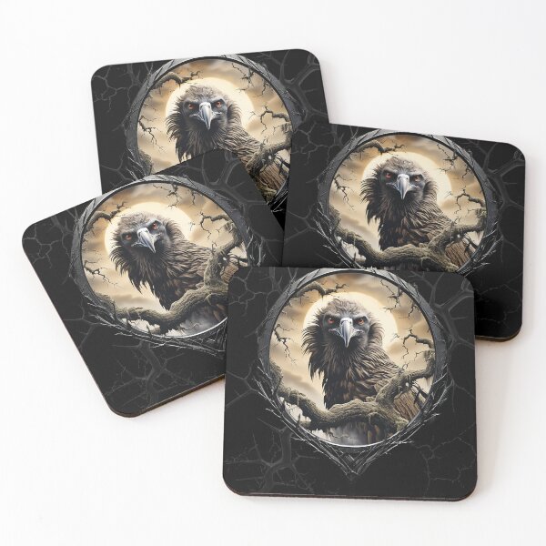Item preview, Vulture on a spooky tree branch designed and sold by FatCatStudios.
