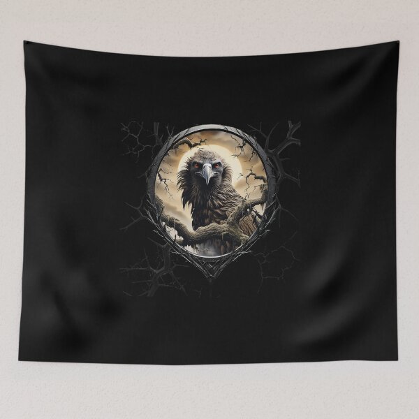 Item preview, Vulture on a spooky tree branch designed and sold by FatCatStudios.
