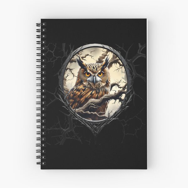Item preview, Owl on a spooky tree branch designed and sold by FatCatStudios.