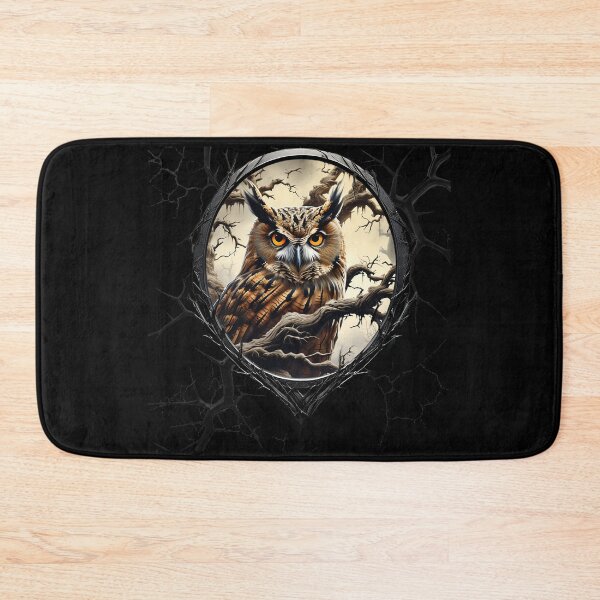 Item preview, Owl on a spooky tree branch designed and sold by FatCatStudios.