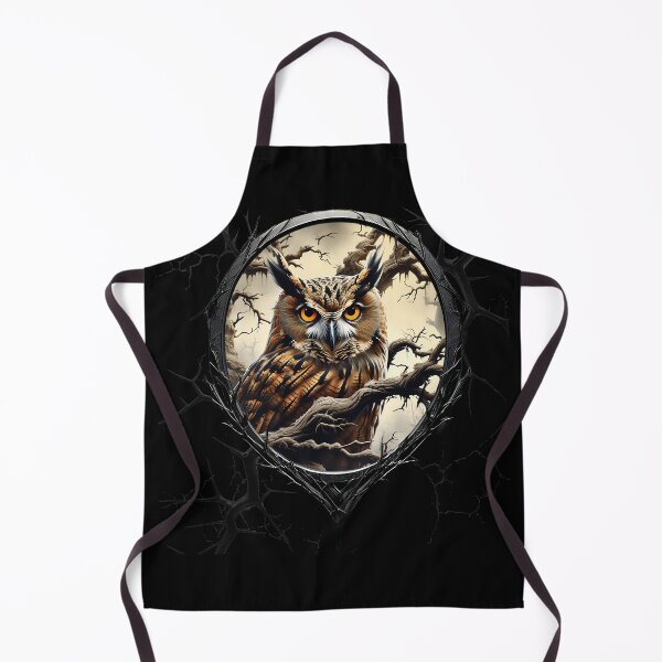 Item preview, Owl on a spooky tree branch designed and sold by FatCatStudios.