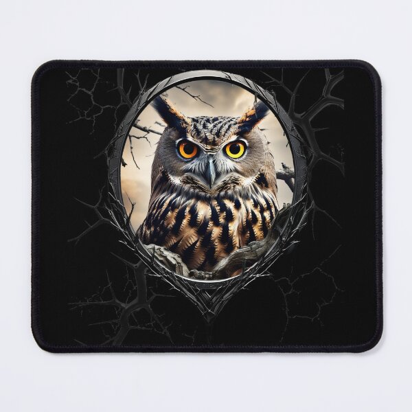Item preview, Owl on a spooky tree branch designed and sold by FatCatStudios.
