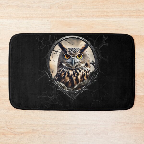 Item preview, Owl on a spooky tree branch designed and sold by FatCatStudios.
