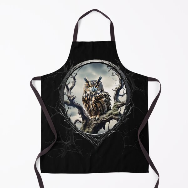 Item preview, Owl on a spooky tree branch designed and sold by FatCatStudios.