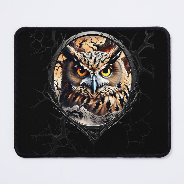 Item preview, Owl on a spooky tree branch designed and sold by FatCatStudios.