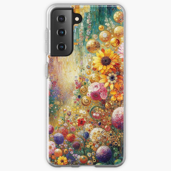 Aperçu de l'œuvre Jardin de fleurs Gustav Klimt créée et vendue par maniacfitness.