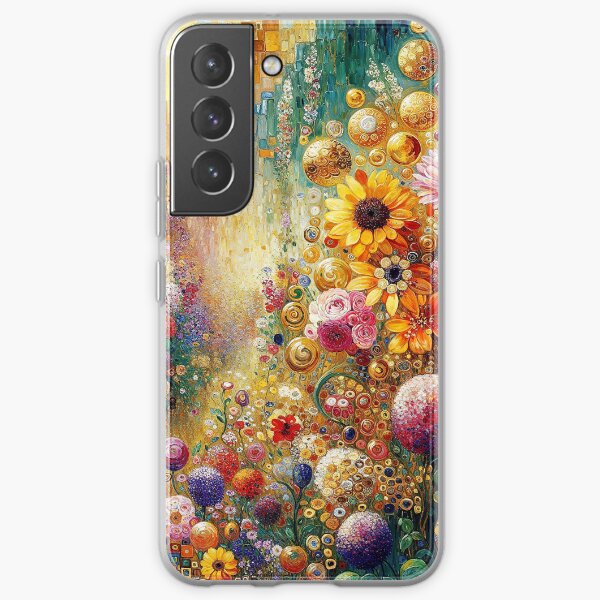 Aperçu de l'œuvre Jardin de fleurs Gustav Klimt créée et vendue par maniacfitness.