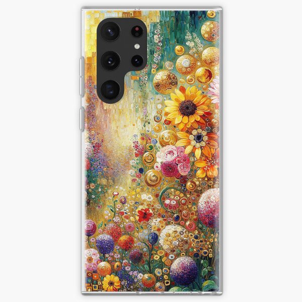 Aperçu de l'œuvre Jardin de fleurs Gustav Klimt créée et vendue par maniacfitness.