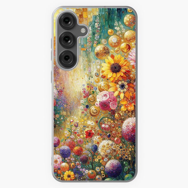 Aperçu de l'œuvre Jardin de fleurs Gustav Klimt créée et vendue par maniacfitness.