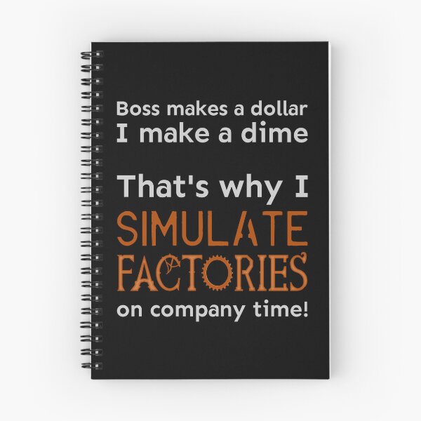 Item preview, I simulate factories on company time designed and sold by meldra.