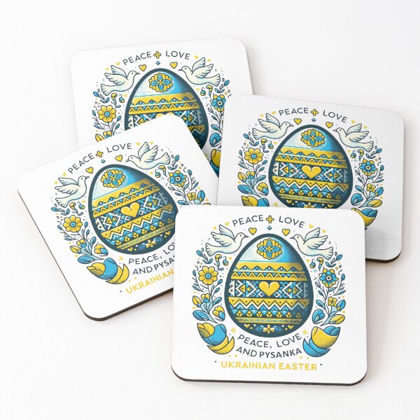 Item preview, Peace, Love, and Pysanka Easter Egg Celebration  T-Shirt designed and sold by MAPDDesigns.