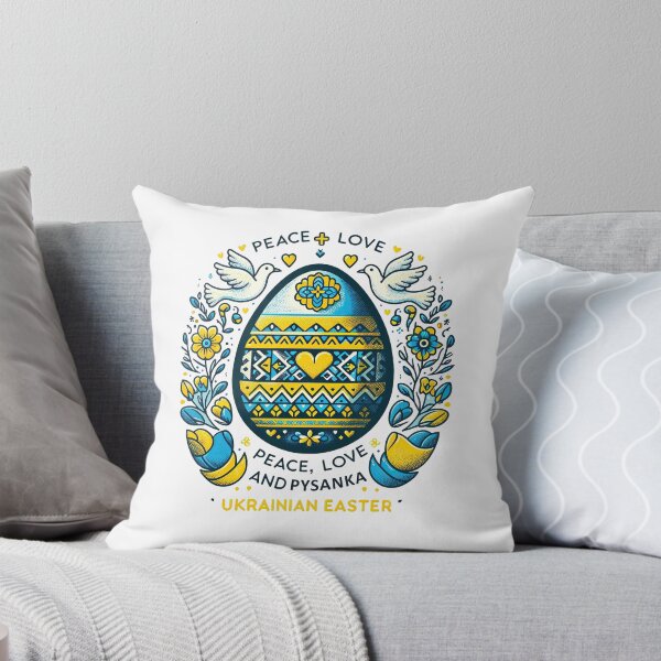 Item preview, Peace, Love, and Pysanka Easter Egg Celebration  T-Shirt designed and sold by MAPDDesigns.
