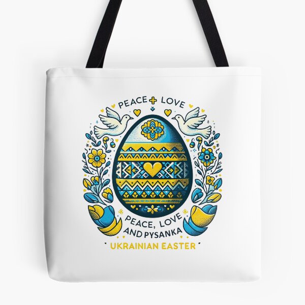 Item preview, Peace, Love, and Pysanka Easter Egg Celebration  T-Shirt designed and sold by MAPDDesigns.