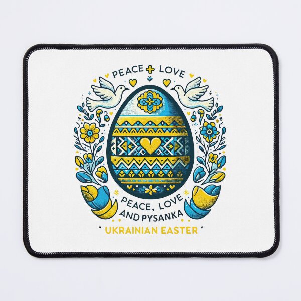 Item preview, Peace, Love, and Pysanka Easter Egg Celebration T-Shirt designed and sold by MAPDDesigns.