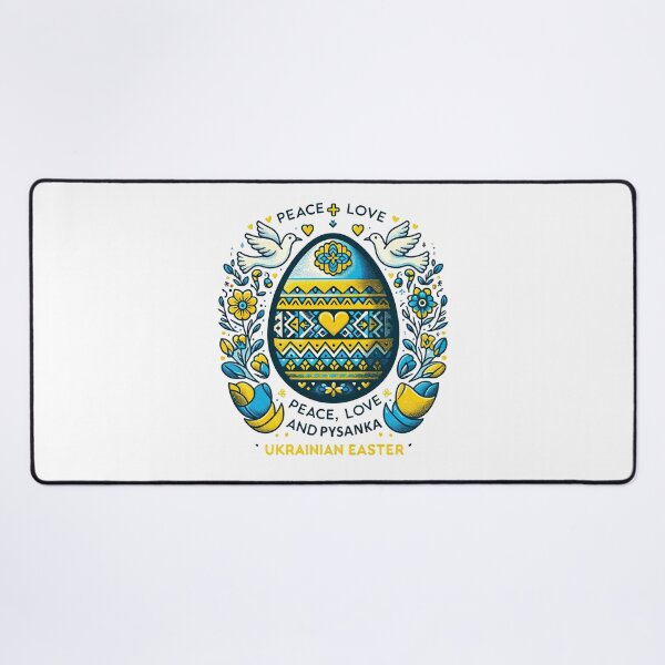Item preview, Peace, Love, and Pysanka Easter Egg Celebration T-Shirt designed and sold by MAPDDesigns.