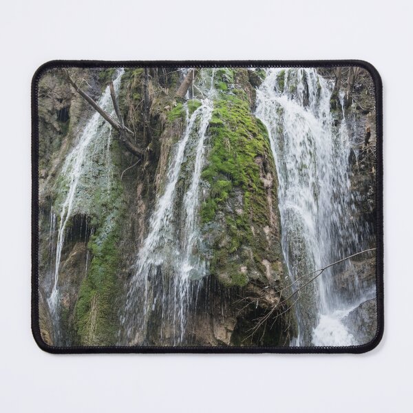 Item preview, Forest Bathing - Woodland Waterfall with Mossy Rocks designed and sold by Georgia Mizuleva.