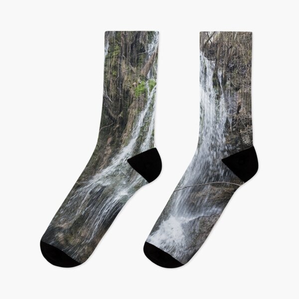 Item preview, Forest Bathing - Woodland Waterfall with Mossy Rocks designed and sold by Georgia Mizuleva.