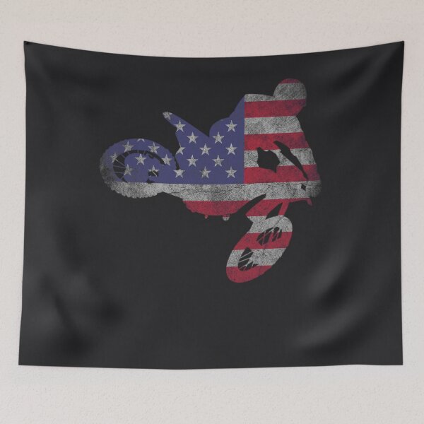 Item preview, Dirt Bike American Flag | Motocross Enduro designed and sold by melsens.