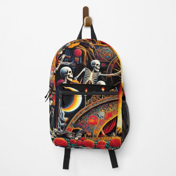 Item preview, Gypsy Dead Skeletons Celebrate By The Raging Camp Fire designed and sold by HippieFarms11.