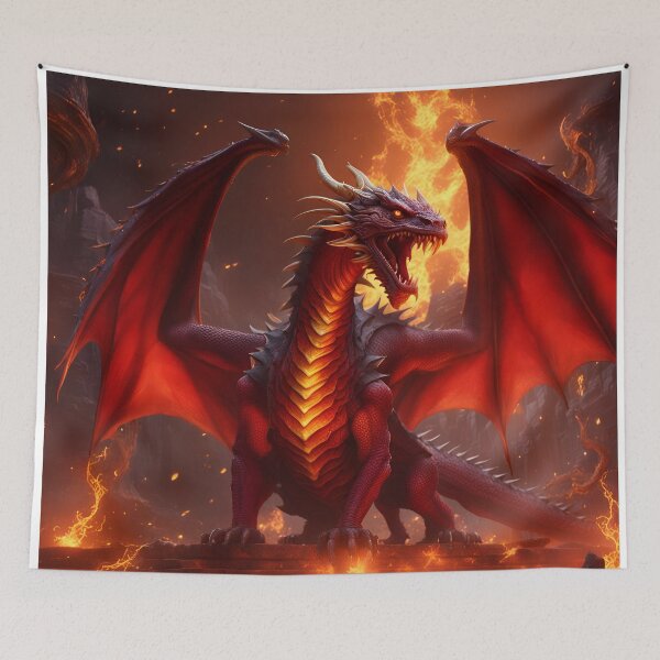 Item preview, Red Dragon in Fire designed and sold by MacoQ.