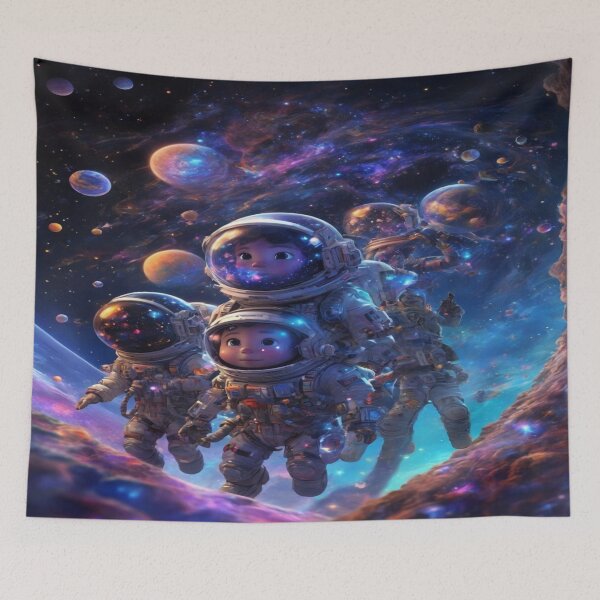 Item preview, Cartoon image children cosmonauts. designed and sold by Cherryblossom50.