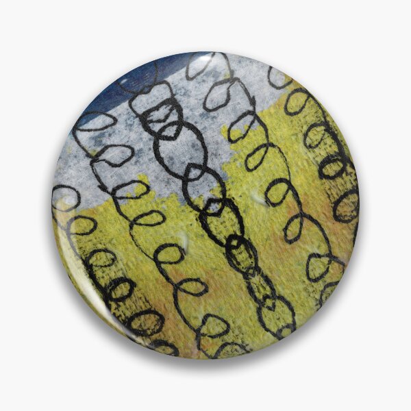 Item preview, Grunge Lacy Loops With Yellow And Blue designed and sold by KeksWorkroom.