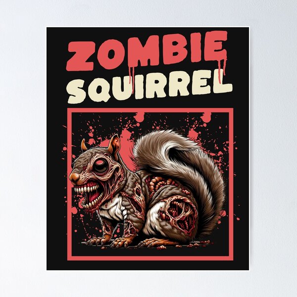 Item preview,   Zombie Squirrel funny designed and sold by woormle.