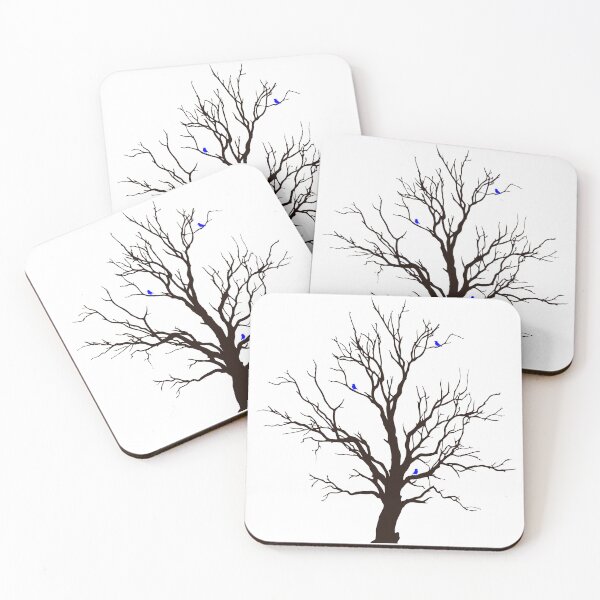 Item preview, Winter Tree With Blue Birds designed and sold by Movobra.