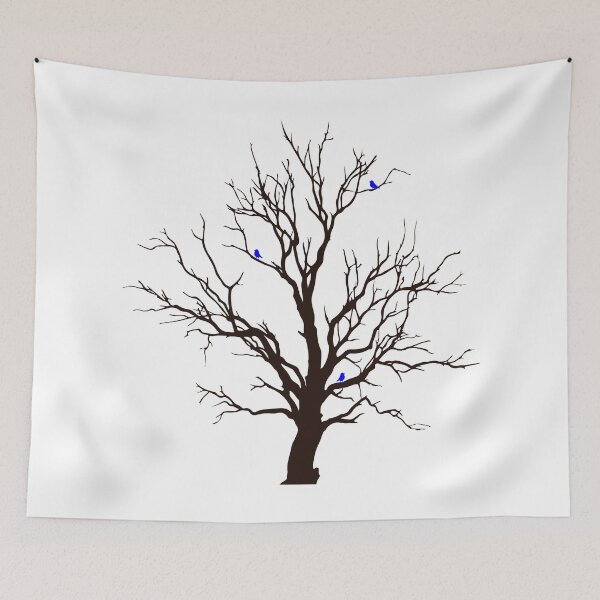 Item preview, Winter Tree With Blue Birds designed and sold by Movobra.