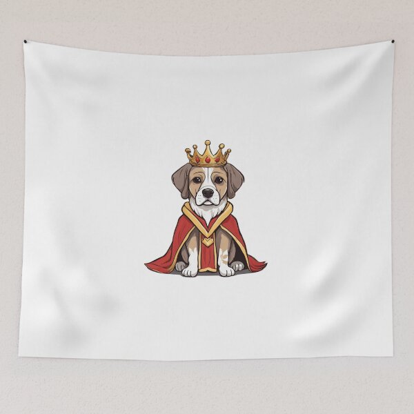 Item preview, Royal King Dog Wearing Regal Crown designed and sold by Majestic Paws.