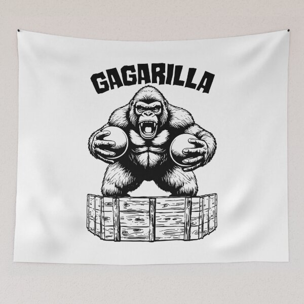 Item preview, Gagarilla Gaga Ball Pit Funny Gorilla Ape Dodgeball Player designed and sold by GrandeDuc.