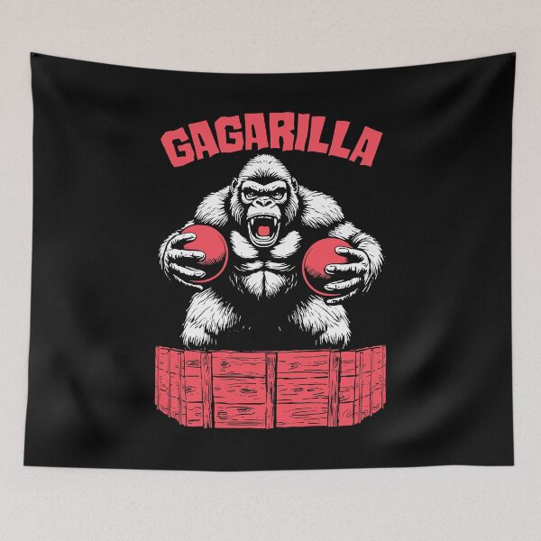 Item preview, Gagarilla Gaga Ball Pit Funny Gorilla Ape Dodgeball Player designed and sold by GrandeDuc.