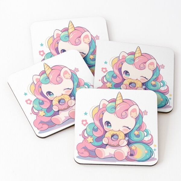 Item preview, Unicorn Doughnut Cartoon Cute  designed and sold by Bwittaya.