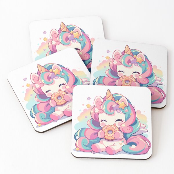 Item preview, Unicorn Doughnut Cartoon Cute  designed and sold by Bwittaya.
