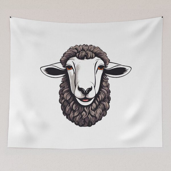 Item preview, Funny Sheep Face 3 designed and sold by Tom-Johnson.