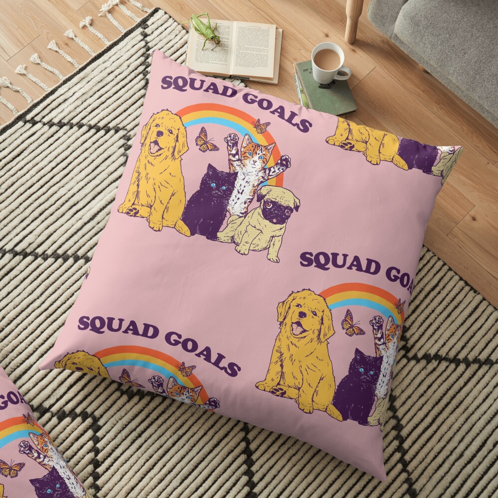 Squad Goals Floor Pillow